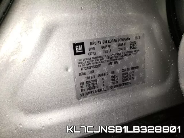 KL7CJNSB1LB328801 фото 2
