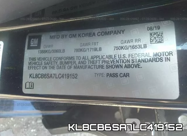 KL8CB6SA7LC419152 фото 10