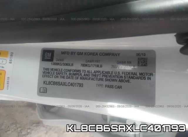 KL8CB6SAXLC401793 фото 10