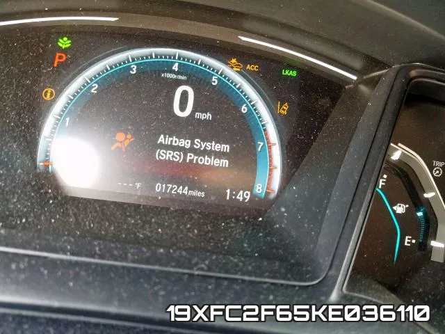 19XFC2F65KE036110 фото 9