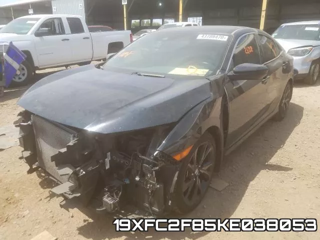 19XFC2F85KE038053 фото 3