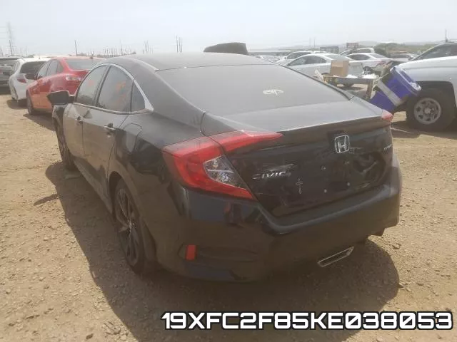 19XFC2F85KE038053 фото 4