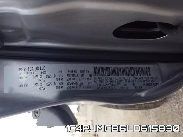 1C4PJMCB6LD615830 фото 2