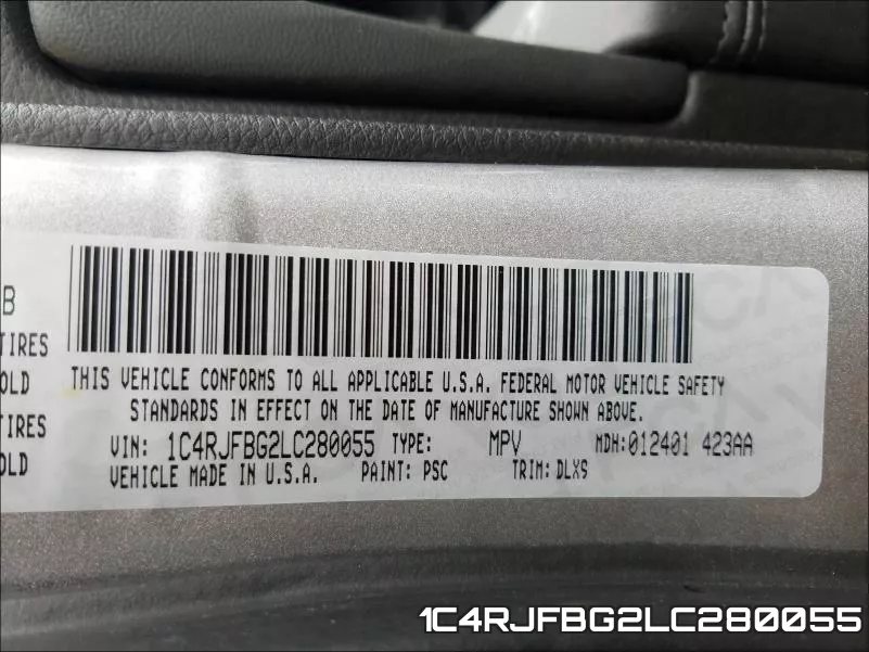 1C4RJFBG2LC280055 фото 2