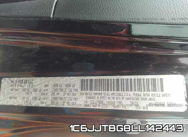 1C6JJTBG8LL142443 фото 10