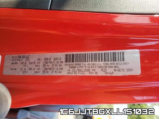 1C6JJTBGXLL151032 фото 2