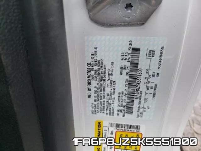 1FA6P8JZ5K5551800 фото 2