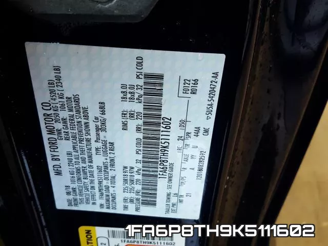 1FA6P8TH9K5111602 фото 2