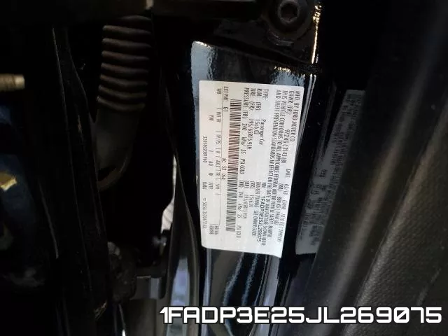 1FADP3E25JL269075 фото 2
