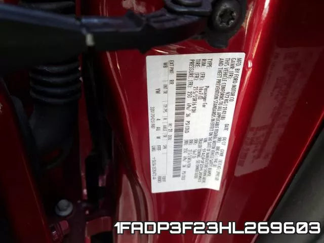 1FADP3F23HL269603 фото 2