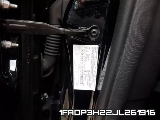 1FADP3H22JL261916 фото 2
