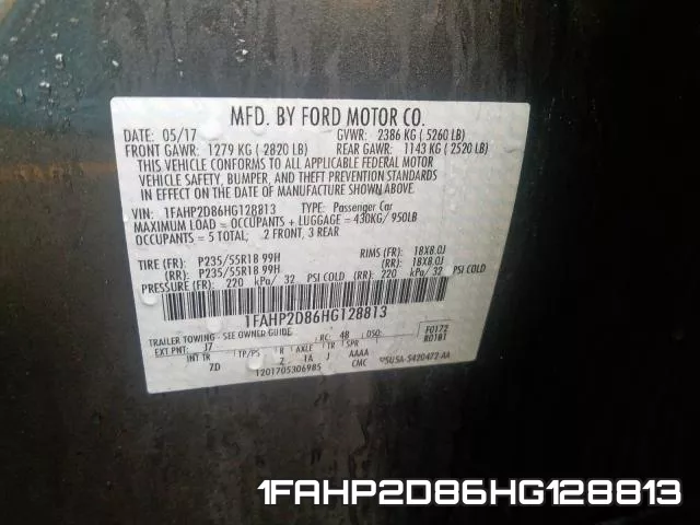 1FAHP2D86HG128813 фото 2
