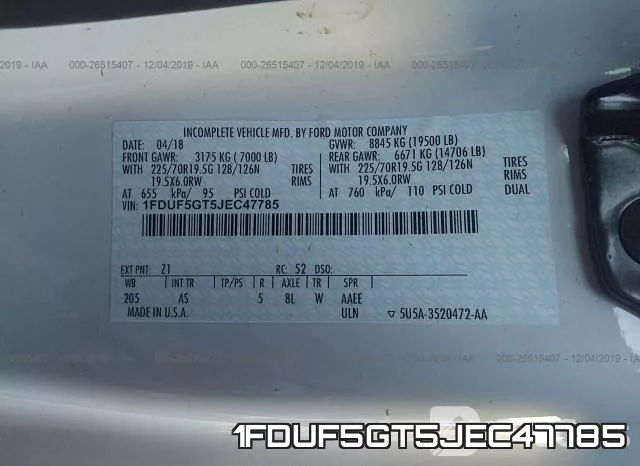 1FDUF5GT5JEC47785 фото 10