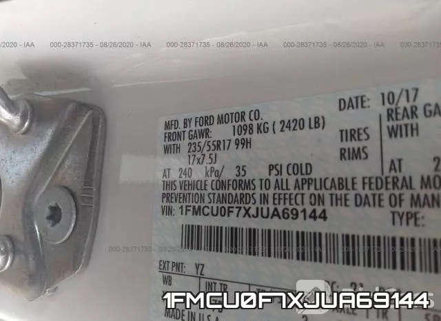 1FMCU0F7XJUA69144 фото 10