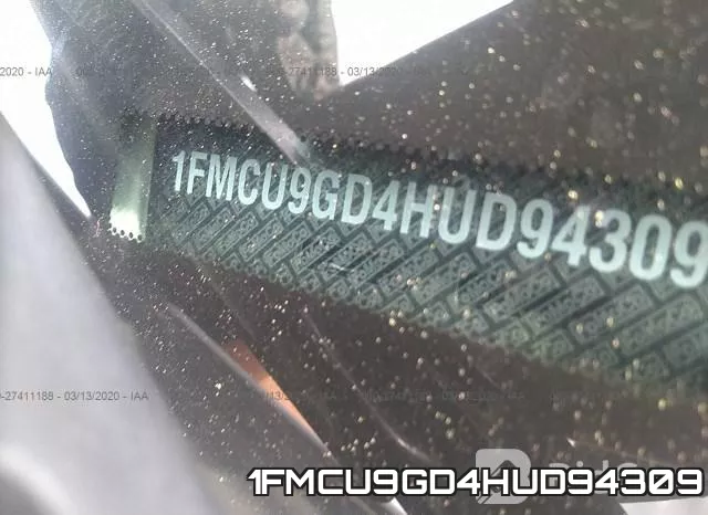 1FMCU9GD4HUD94309 фото 10