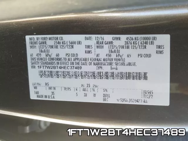 1FT7W2BT4HEC37489 фото 2