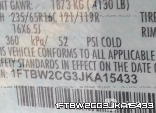 1FTBW2CG3JKA15433 фото 10