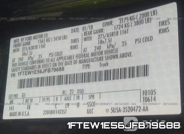 1FTEW1E56JFB79688 фото 10