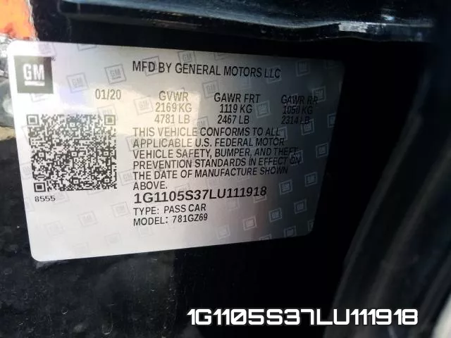 1G1105S37LU111918 фото 2