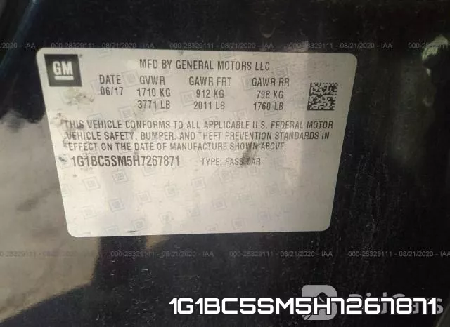 1G1BC5SM5H7267871 фото 10