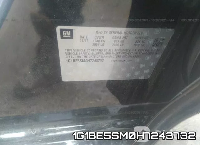 1G1BE5SM0H7243732 фото 10