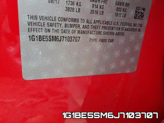 1G1BE5SM6J7103707 фото 2