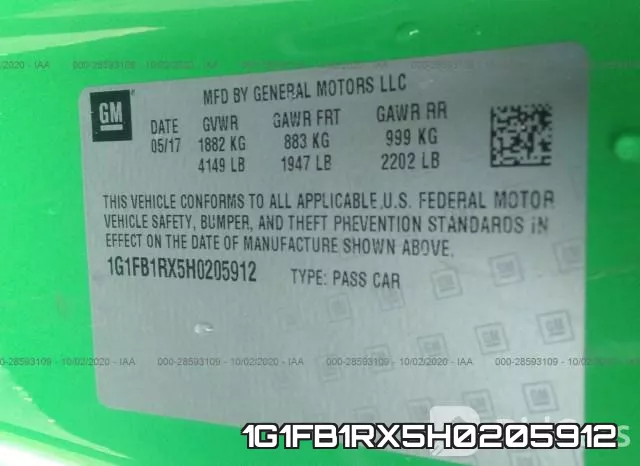 1G1FB1RX5H0205912 фото 10