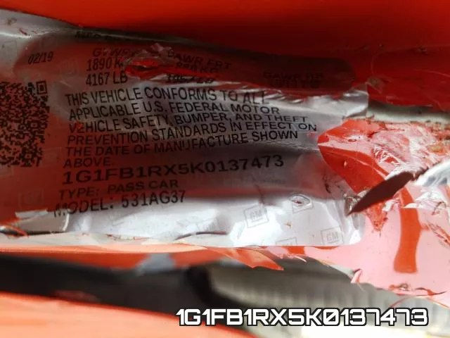1G1FB1RX5K0137473 фото 2