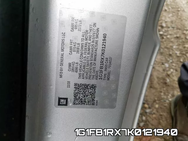 1G1FB1RX7K0121940 фото 2