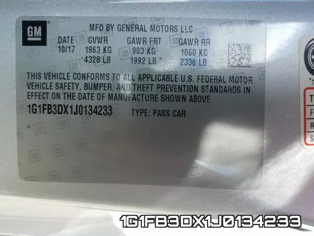 1G1FB3DX1J0134233 фото 2