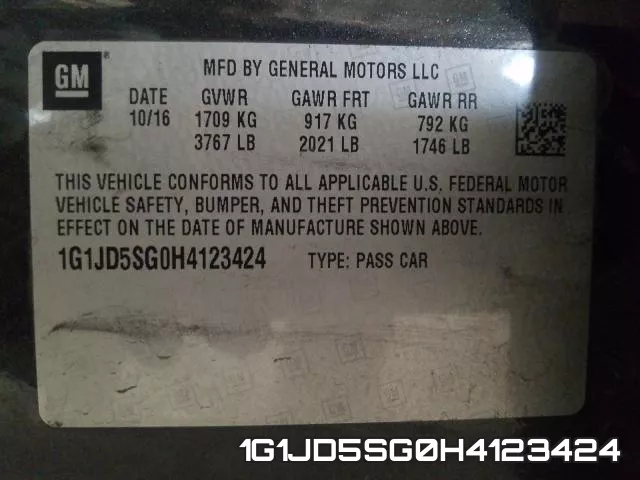 1G1JD5SG0H4123424 фото 2