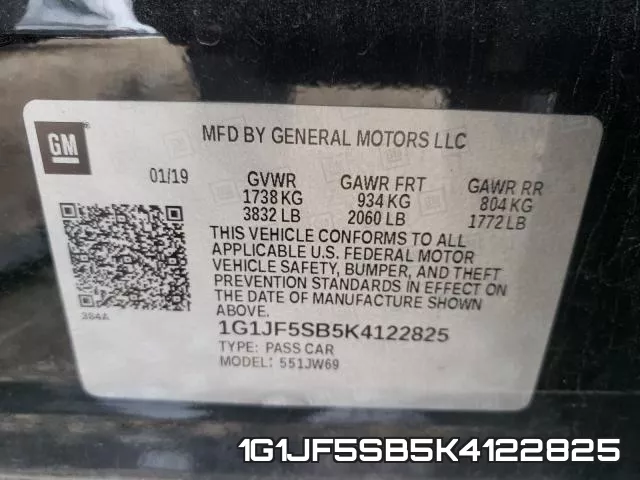 1G1JF5SB5K4122825 фото 2