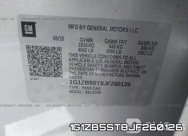 1G1ZB5ST8JF260126 фото 10