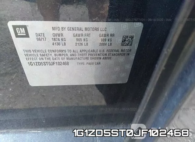 1G1ZD5ST0JF102468 фото 10