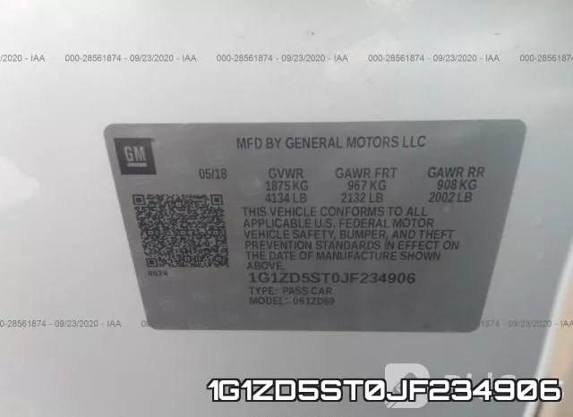 1G1ZD5ST0JF234906 фото 10