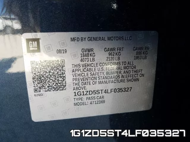 1G1ZD5ST4LF035327 фото 2