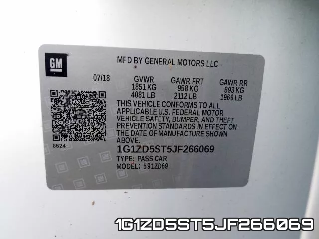 1G1ZD5ST5JF266069 фото 2