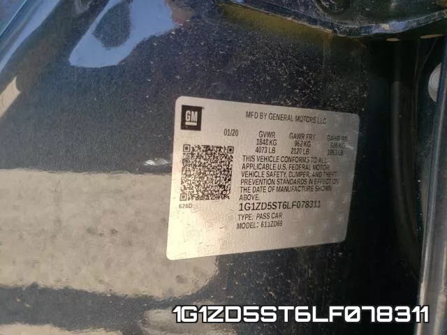 1G1ZD5ST6LF078311 фото 2