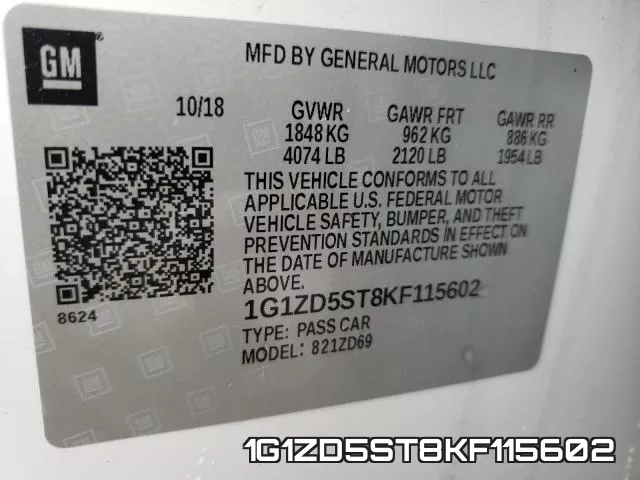 1G1ZD5ST8KF115602 фото 2