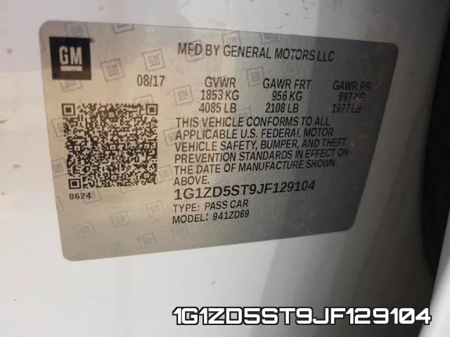 1G1ZD5ST9JF129104 фото 2