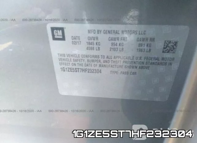 1G1ZE5ST7HF232304 фото 10