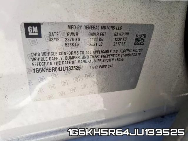 1G6KH5R64JU133525 фото 2