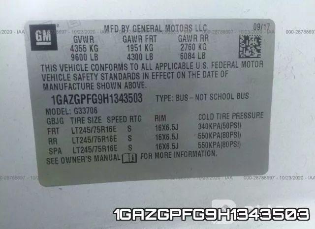 1GAZGPFG9H1343503 фото 10