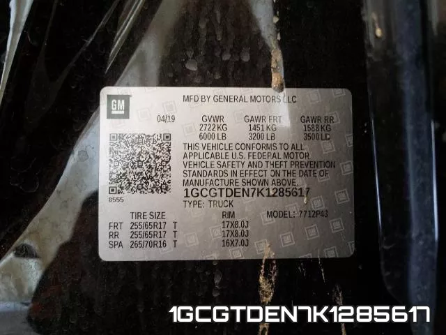 1GCGTDEN7K1285617 фото 2