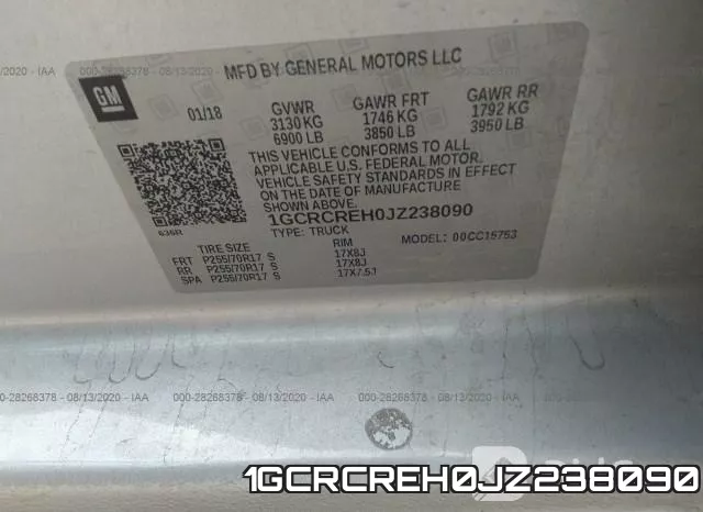 1GCRCREH0JZ238090 фото 10