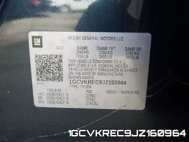 1GCVKREC9JZ160964 фото 2