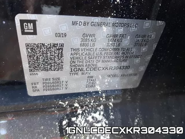 1GNLCDECXKR304330 фото 2