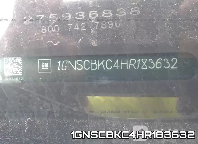 1GNSCBKC4HR183632 фото 10
