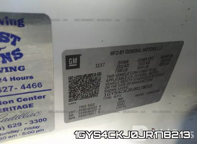 1GYS4CKJ0JR178213 фото 10