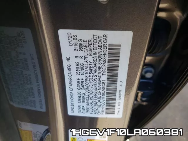 1HGCV1F10LA060381 фото 2